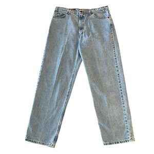 VTG 90s Levi's 550 Relaxed Tapered Fit Jeans Mens 40x32 Light Wash EUC‎